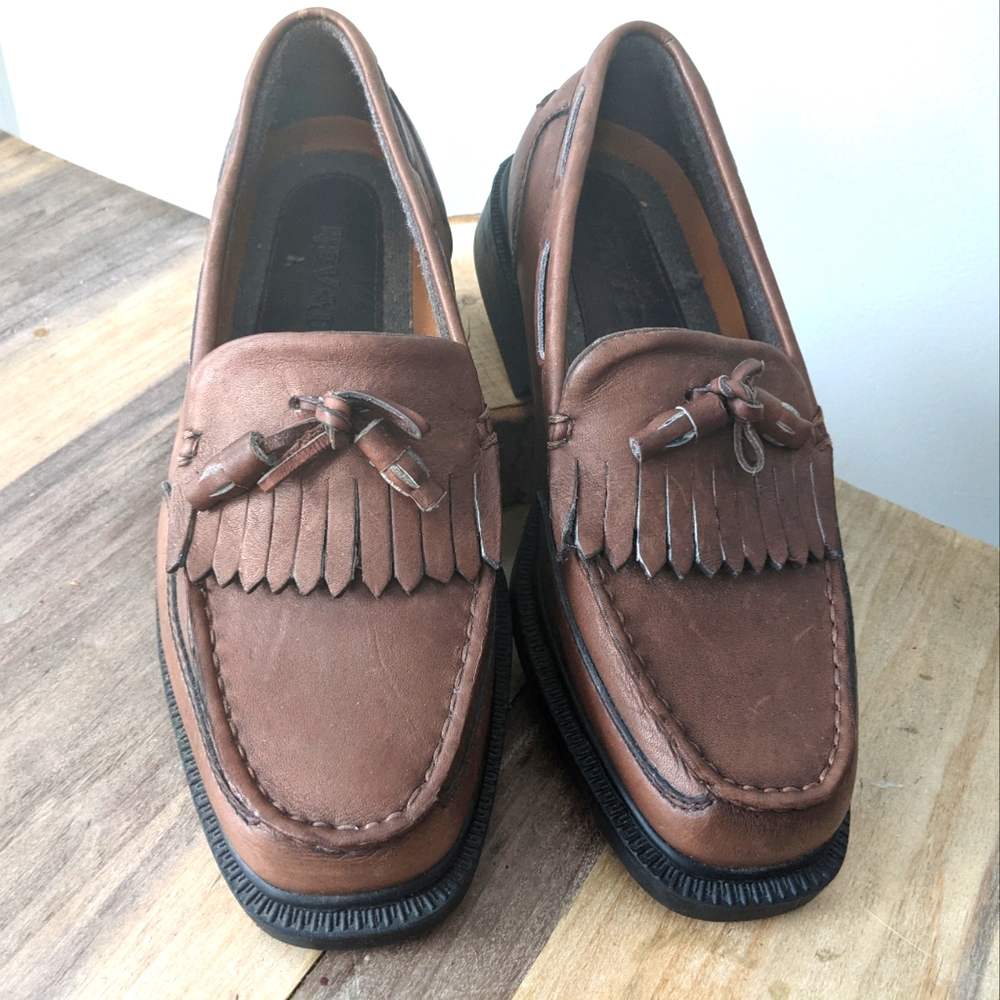 Men's Brown Kiltie Tassel Loafers
